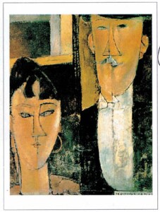 Poster: Modigliani: Gli sposi -  24x30 cm