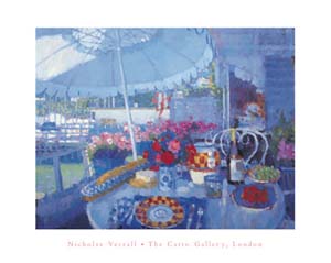 Poster: Verrall: Lunch on the Terrace - cm 50x40