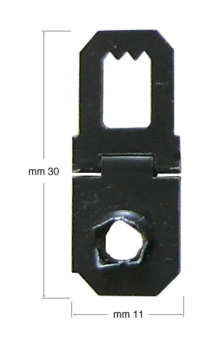 Attaches noires articulées 1 trou SH200 - 1000p