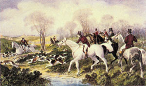 Gravure: Scènes de chasse - 35x50 cm