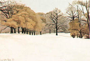 Gravure: Kirby Green: Inverno nel parco - 35x50 cm
