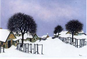 Gravure: Pinçon: Nevicata - 35x50 cm