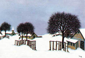 Gravure: Pinçon: Nevicata - 50x70 cm