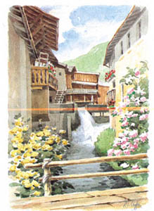 Gravure: Crippa: Mulino - 35x50 cm