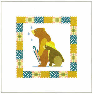 Stampa: Serie Baby Animals: Ours - cm 30x30