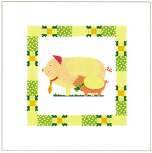 Stampa: Serie Baby Animals: Petits cochons - cm 30x30