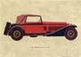 Gravure: Voitures: Alfa Romeo - cm 35x25