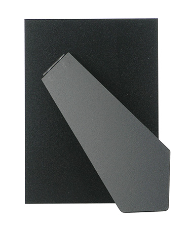 Dos rectangulaires noirs 13x18 cm