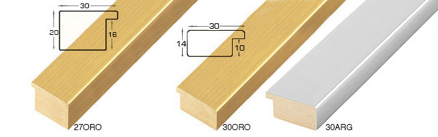 Série complète d'èchantillons à angle de la baguette 27 (2 pièces)