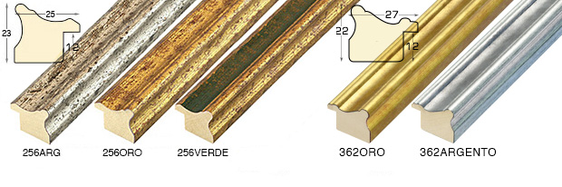 Série complète d'èchantillons à angle de la baguette 256 (3 pièces)