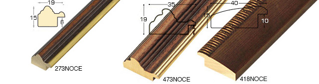 Echantillon à angle baguette 373NOCE