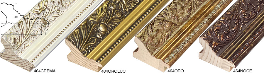 Baguette pin jointé - Largeur 66mm Hauteur 32 - Crème avec décorations