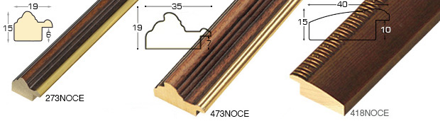 Echantillon à angle baguette 418NOCE