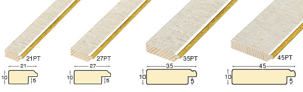 Echantillon à angle baguette 21PT