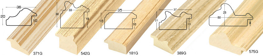 Echantillon à angle baguette 371G