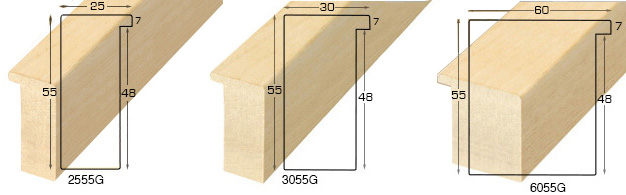 Echantillon à angle baguette 2055G