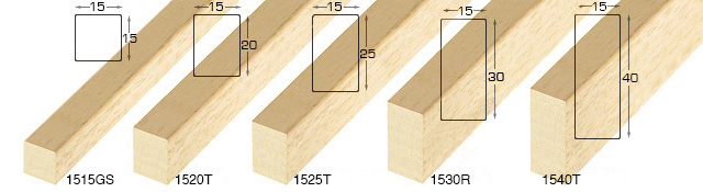 Echantillon à angle baguette 1515GS