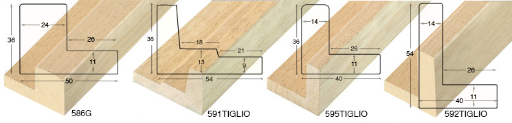 Echantillon à angle baguette 591G