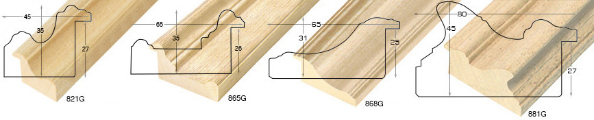 Echantillon à angle baguette 389G