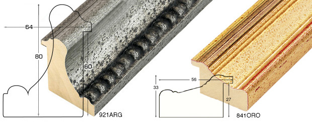 Echantillon à angle baguette 921ARG