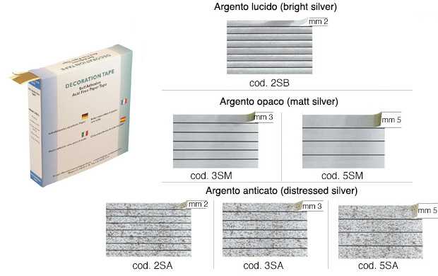 Ruban adhésif - mt 12/8xmm2 - Argent brillant