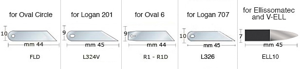 Lames pour Fletcher Oval/Circle - Par 10 lames