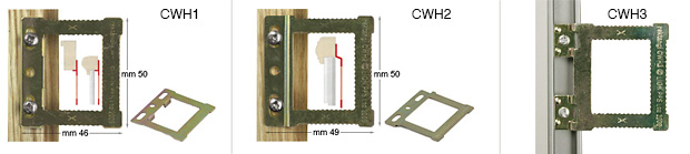 Attaches CWH1 pour tableaux sur châssis - Par 50 pièces