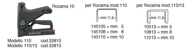 Agrafeuse manuelle Rocama 105/108/110