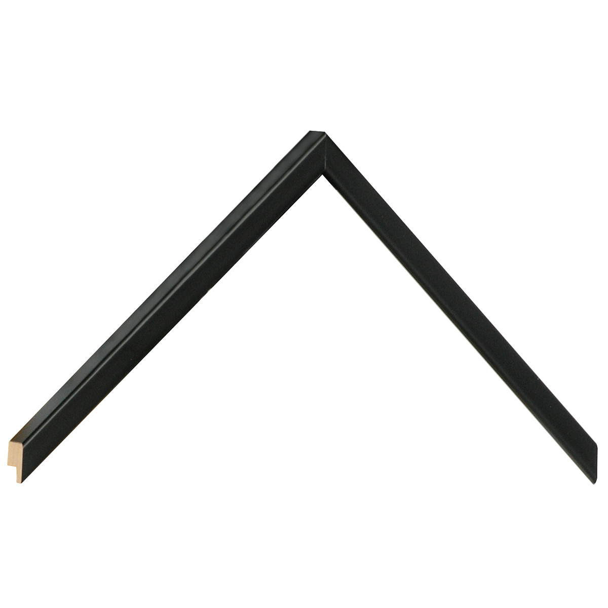 Baguette de tilleul, larg.10mm, haut.13mm - mat, noire -  Échantillons