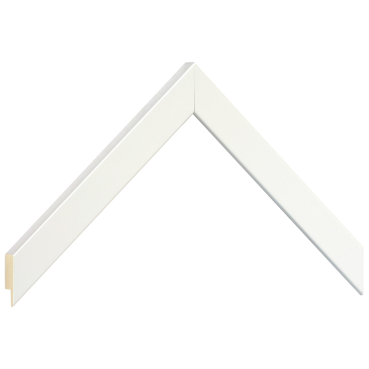 Baguette ayous, larg.20mm, haut.14mm - Blanc brillant -  Échantillons