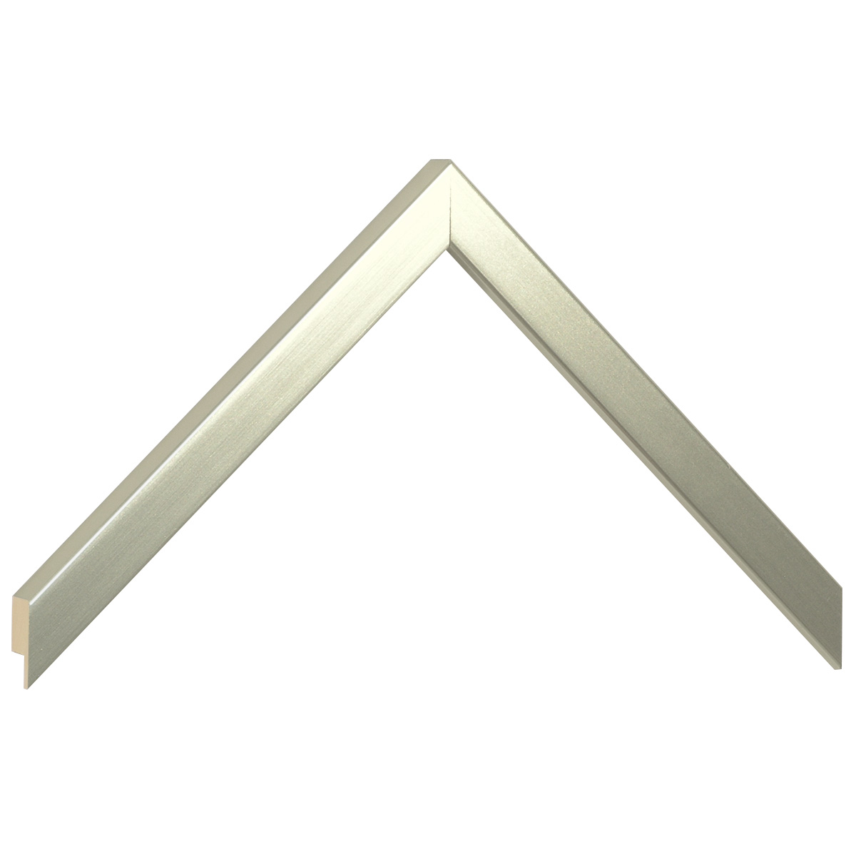 Baguette ayous, larg.15mm haut.14 - platine -  Échantillons