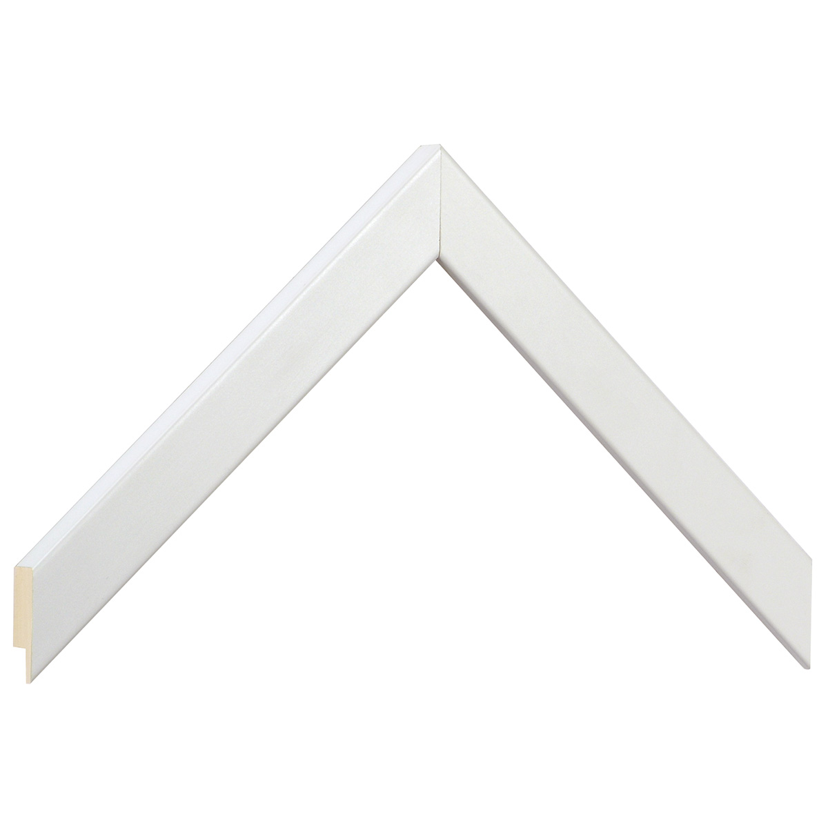 Baguette ayous, larg.20mm haut.14 - blanc opaque -  Échantillons