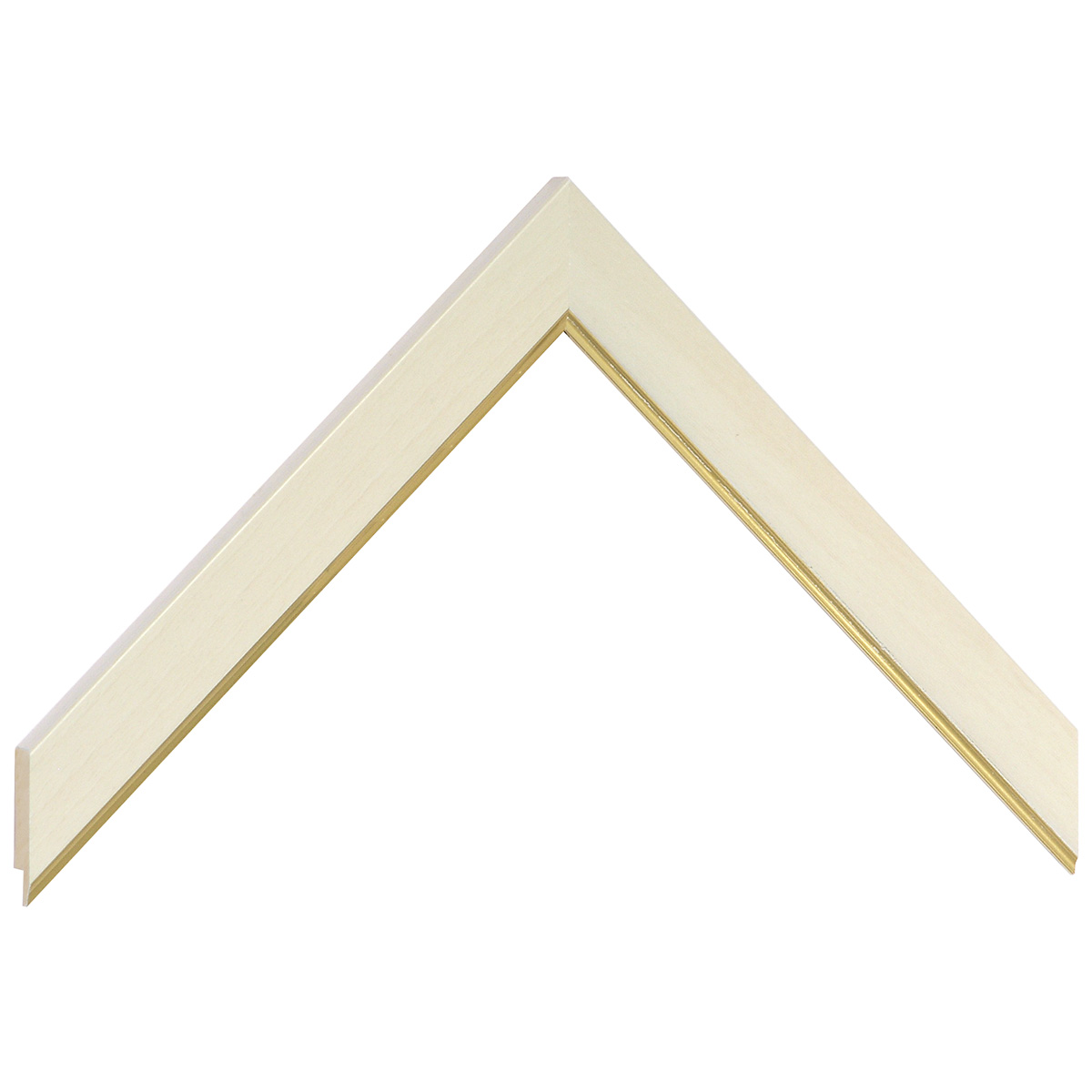 Baguette ayous jointé, larg.21mm, haut.10mm - crème fil or -  Échantillons