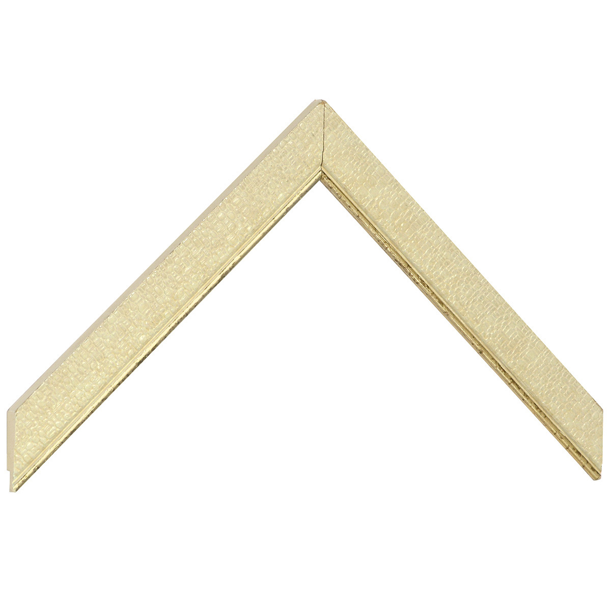 Baguette pin jointé, largeur 21mm, hauteur 10 - Effet toile, fil doré -  Échantillons