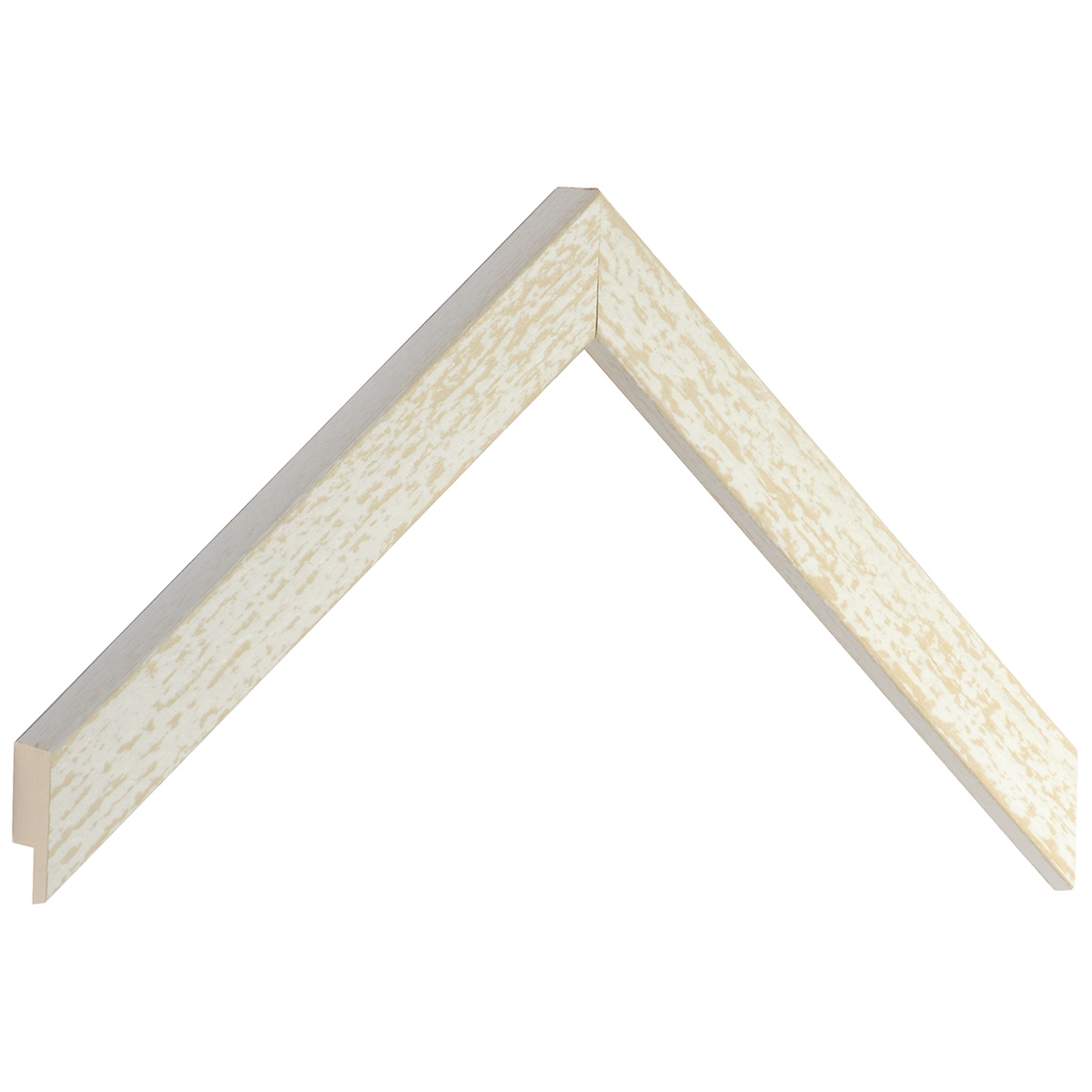 Baguette ayous larg.20mm - finition rustique - crème -  Échantillons