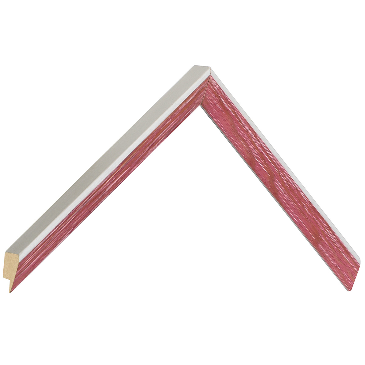 Baguette pin jointé larg.20mm, haut.15mm - couleur rose -  Échantillons