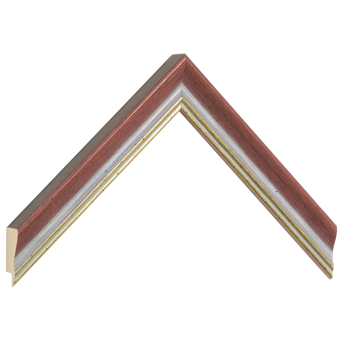 Baguette pin jointé, largeur 25mm, hauteur 21 - Fil or, matt, violet -  Échantillons