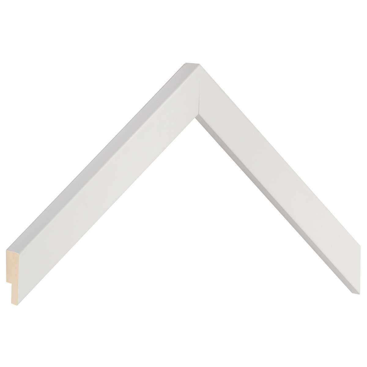 Baguette ayous, larg.20mm haut.20 - Blanc opaque -  Échantillons