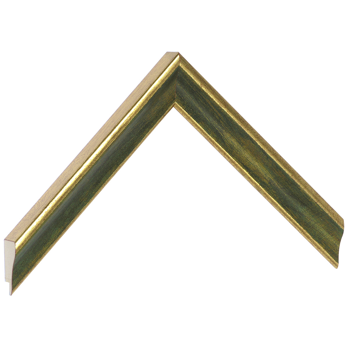 Baguette pin jointé, largeur 23mm, hauteur 22 - Doré verte -  Échantillons