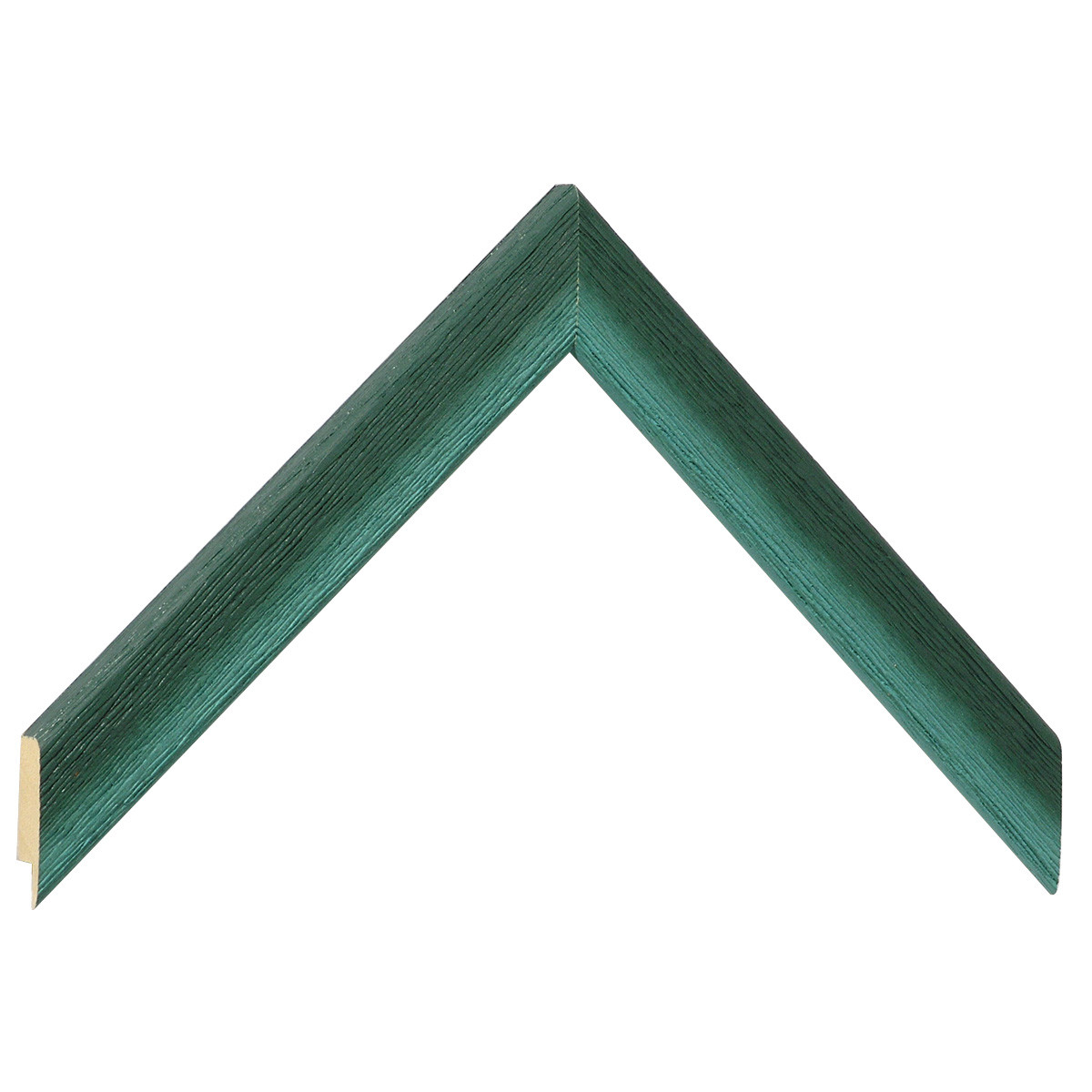 Baguette ayous, larg.23mm, haut.13mm - mat, nuancée verte -  Échantillons