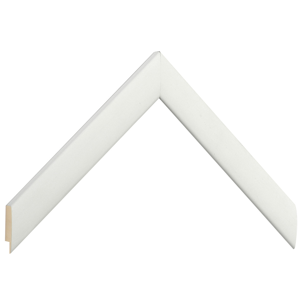 Baguette ayous, larg.23mm haut.13 - mat blanc -  Échantillons