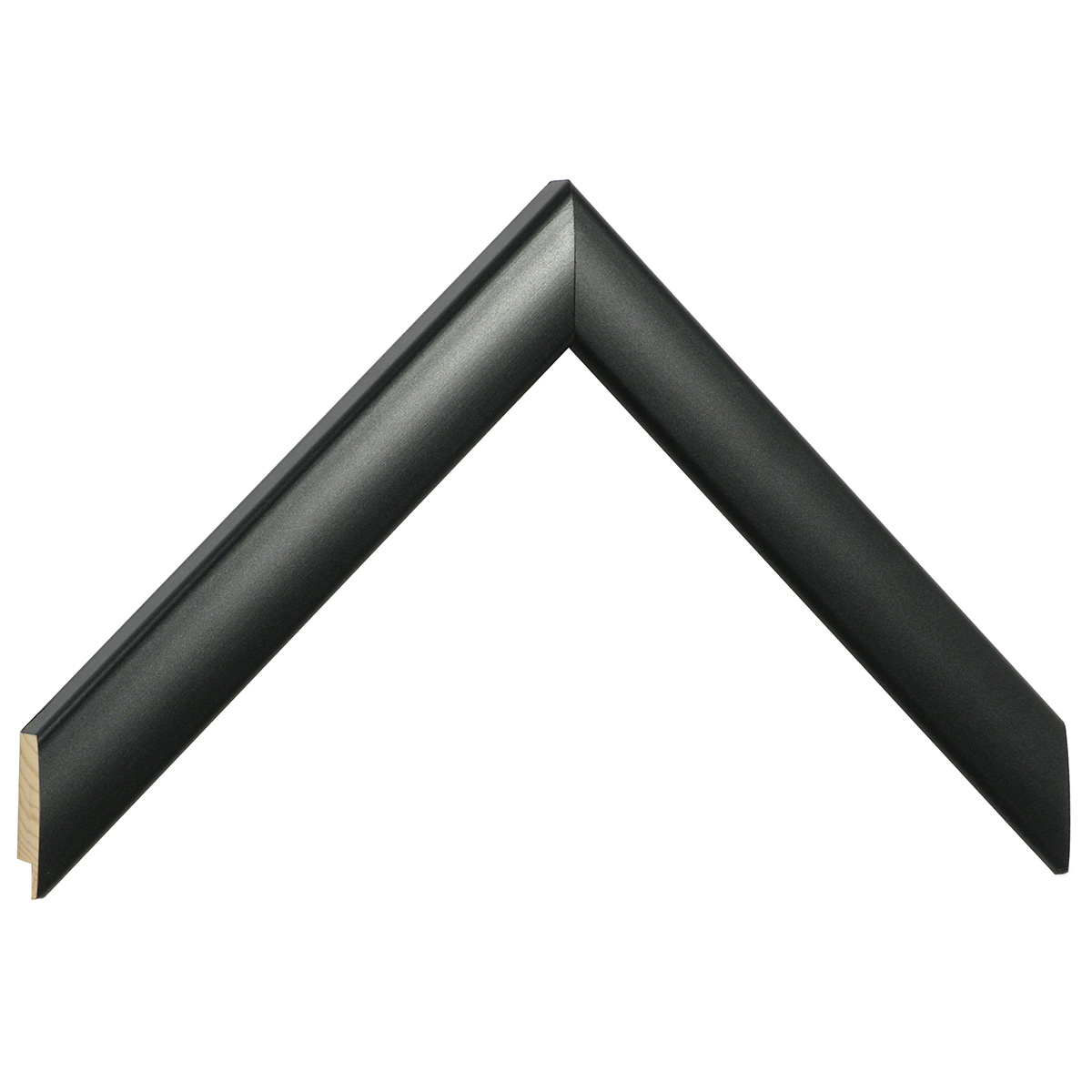 Baguette ayous, larg.23mm haut.13 - mat noir -  Échantillons