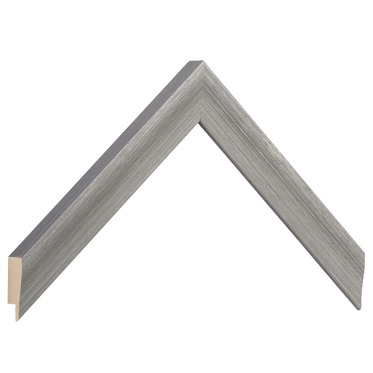 Baguette ayous larg 24mm, haut 16mm - rainurée gris fumé -  Échantillons