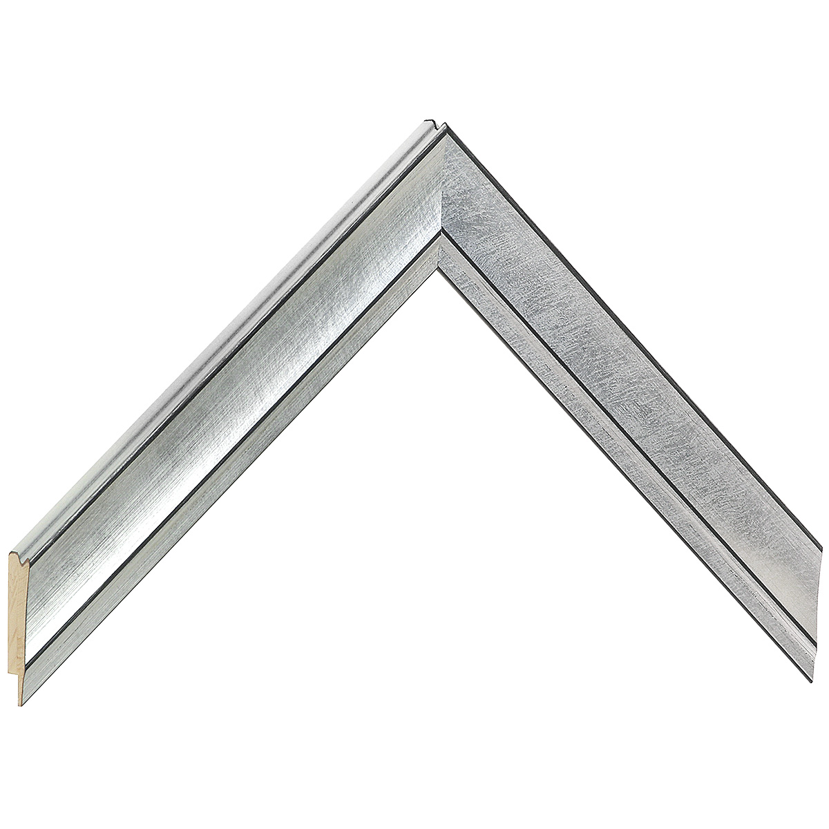 Baguette pin jointé, largeur 26mm, hauteur 14 - Argent -  Échantillons