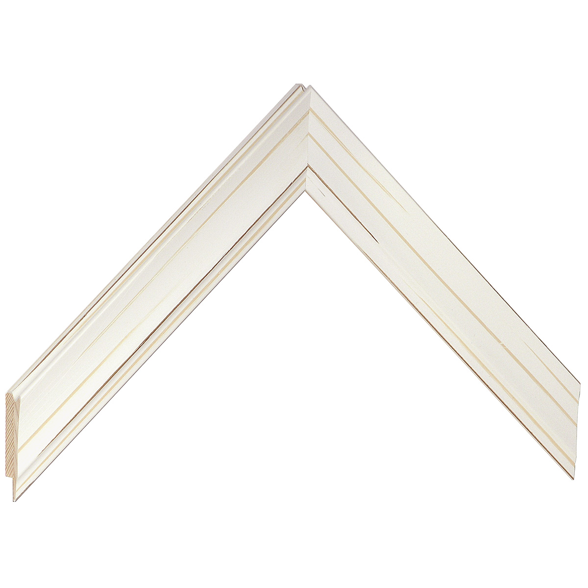 Baguette pin jointé, largeur 26mm, hauteur 14 - Crème  -  Échantillons