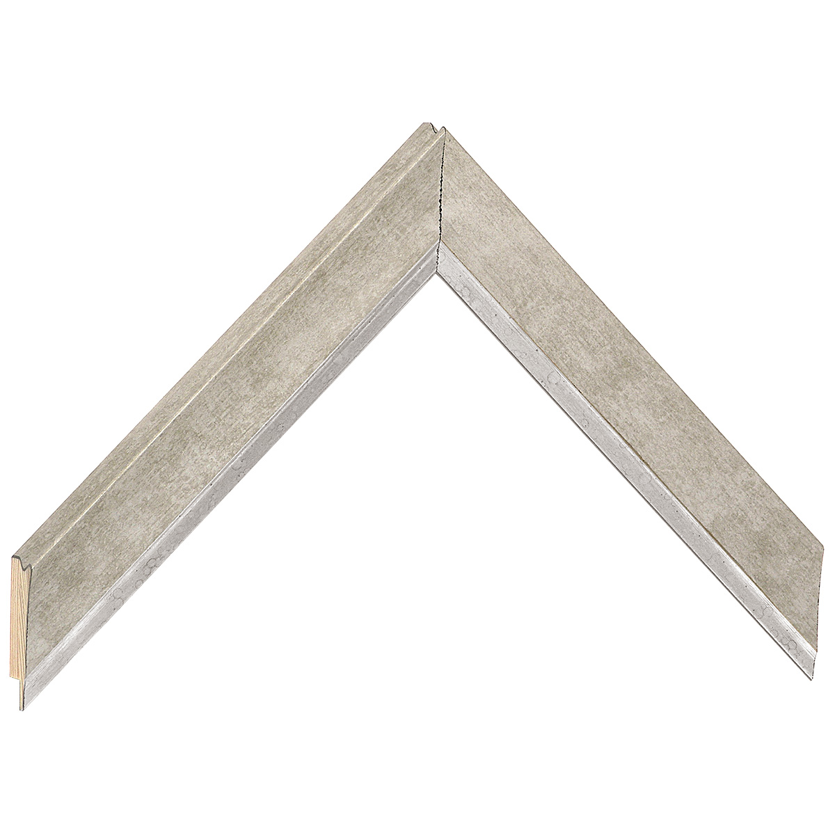 Baguette pin jointé, largeur 26mm, hauteur 14 - Platine -  Échantillons