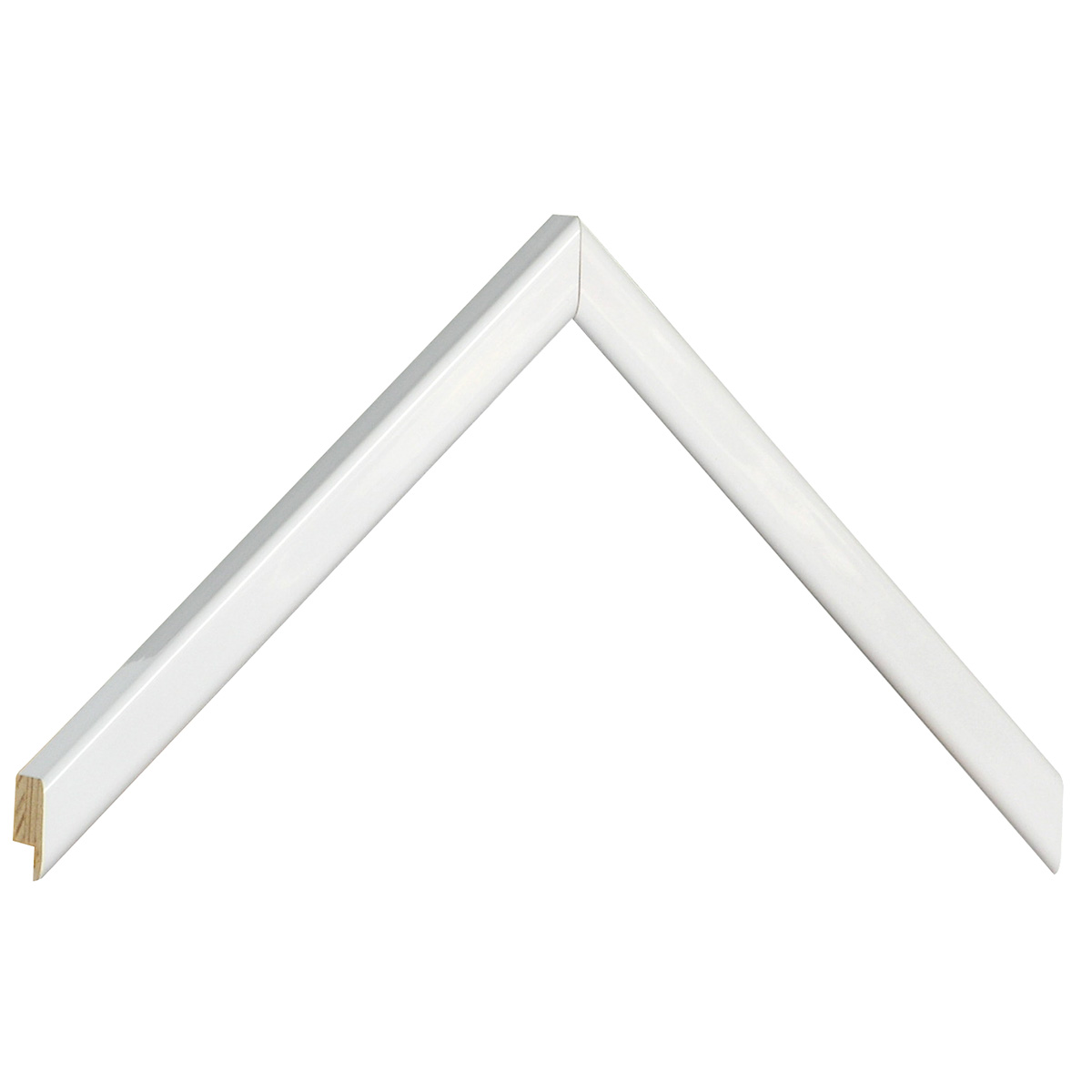 Baguette pin jointé larg. 14mm - brillante, blanche -  Échantillons