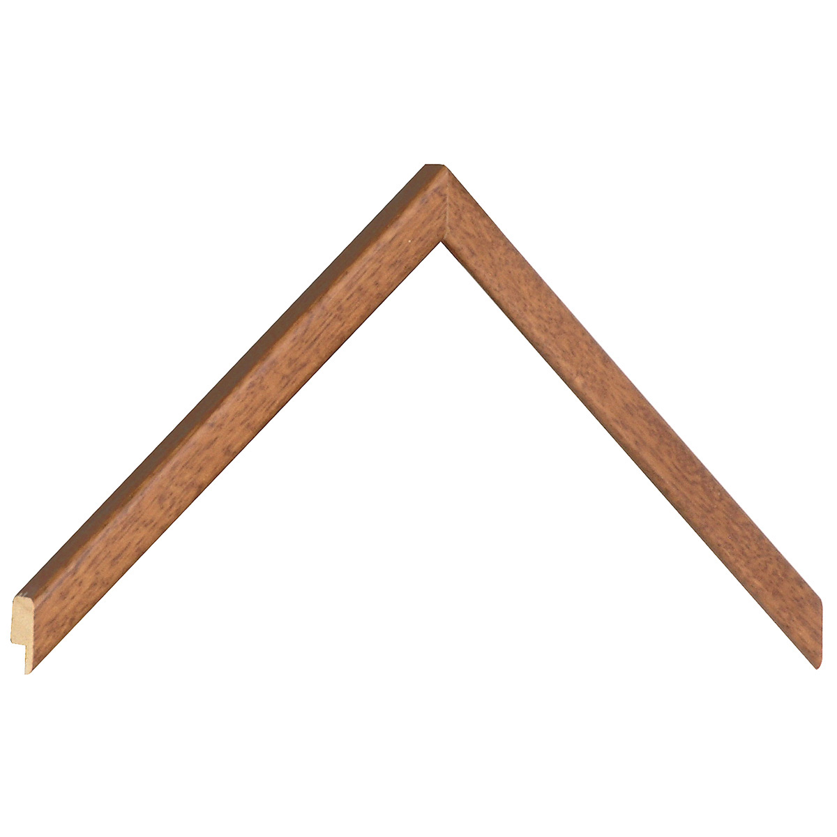 Baguette de tilleul, larg.14mm, haut.14mm - mat, teak -  Échantillons