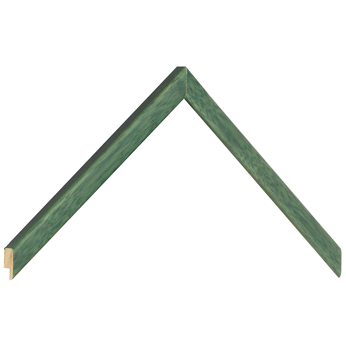 Baguette de tilleul, larg.14mm, haut.14mm - mat, verte -  Échantillons