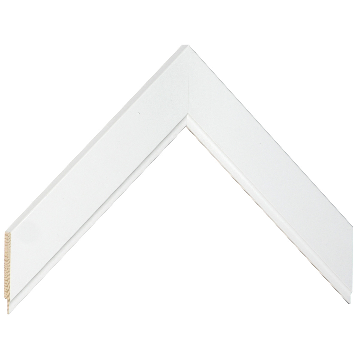 Baguette pin jointé, largeur 34mm, hauteur 12 - Blanc -  Échantillons